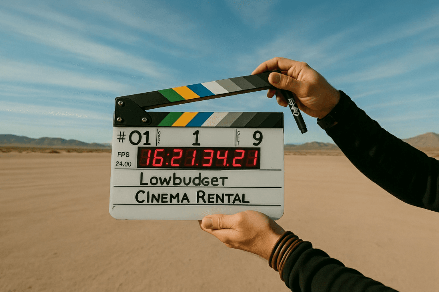 Set cinematografico con attrezzature professionali