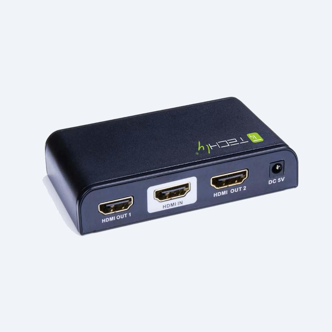Techly splitter HDMI 2 out